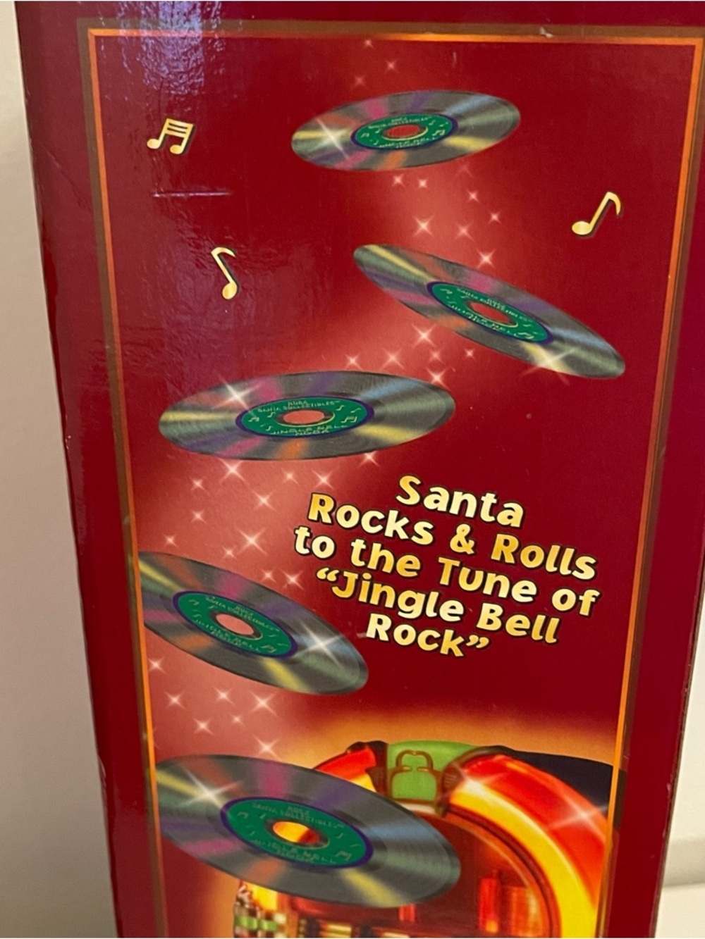 VTG Santa Claus Jingle Bell Rock 16" Singing Dancing 1998 Box Works 1st Edition - Picture 11 of 13
